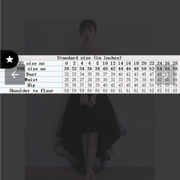 High-Low Tulle Unique Homecoming Dress - Picture 4 of 6